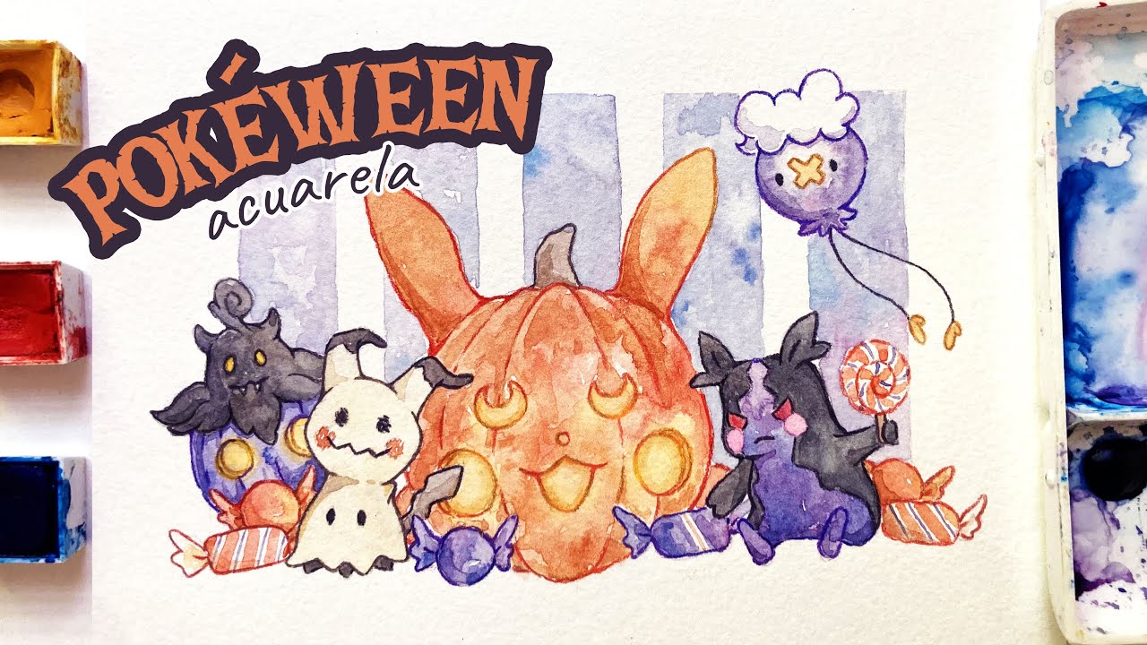Halloween X Pok mon Proceso De Pintura Con Acuarelas YouTube halloween-x-pok-mon-proceso-de-pintura-con-acuarelas-youtube