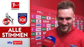 „Alle wissen, dass es noch nicht vorbei ist“ | 1. FC Köln - 1. FC Heidenheim | Bundesliga Interviews