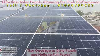 Auto Solar cleaning system | 360° Sprinklers used along with Indian Nozels | first time in Pakistan