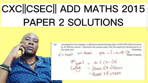 CXC||CSEC||ADD MATHS 2015 QUESTION 2 PARTS B, C & D #dellymathsconcepts #cxcmaths #addmaths