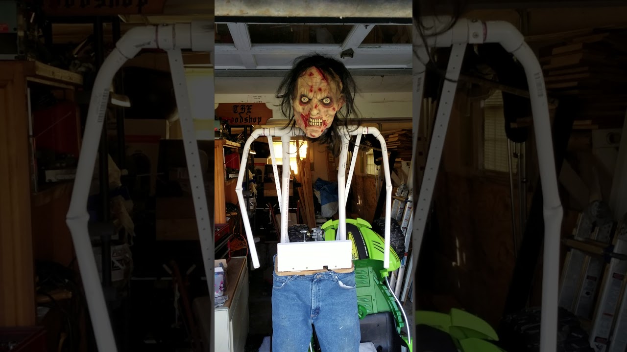 Lurching Zombie Halloween prop build, part 1.