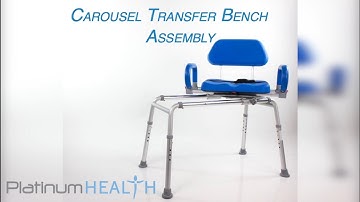 Platinum Health Carousel Premium Sliding Transfer Bench with Swivel Seat Assembly