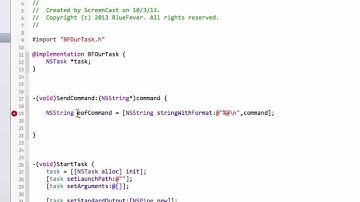 OSX Programming - Using NSTask #3 Task Setup