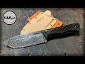 HABU \\ Forging A Damascus Bushcraft Knife