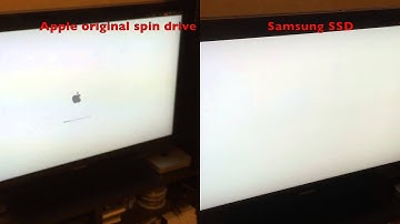 Mac Mini Mid 2011 Original HDD vs SSD boot up comparison