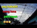 Pag kabit nang lona sa garahe