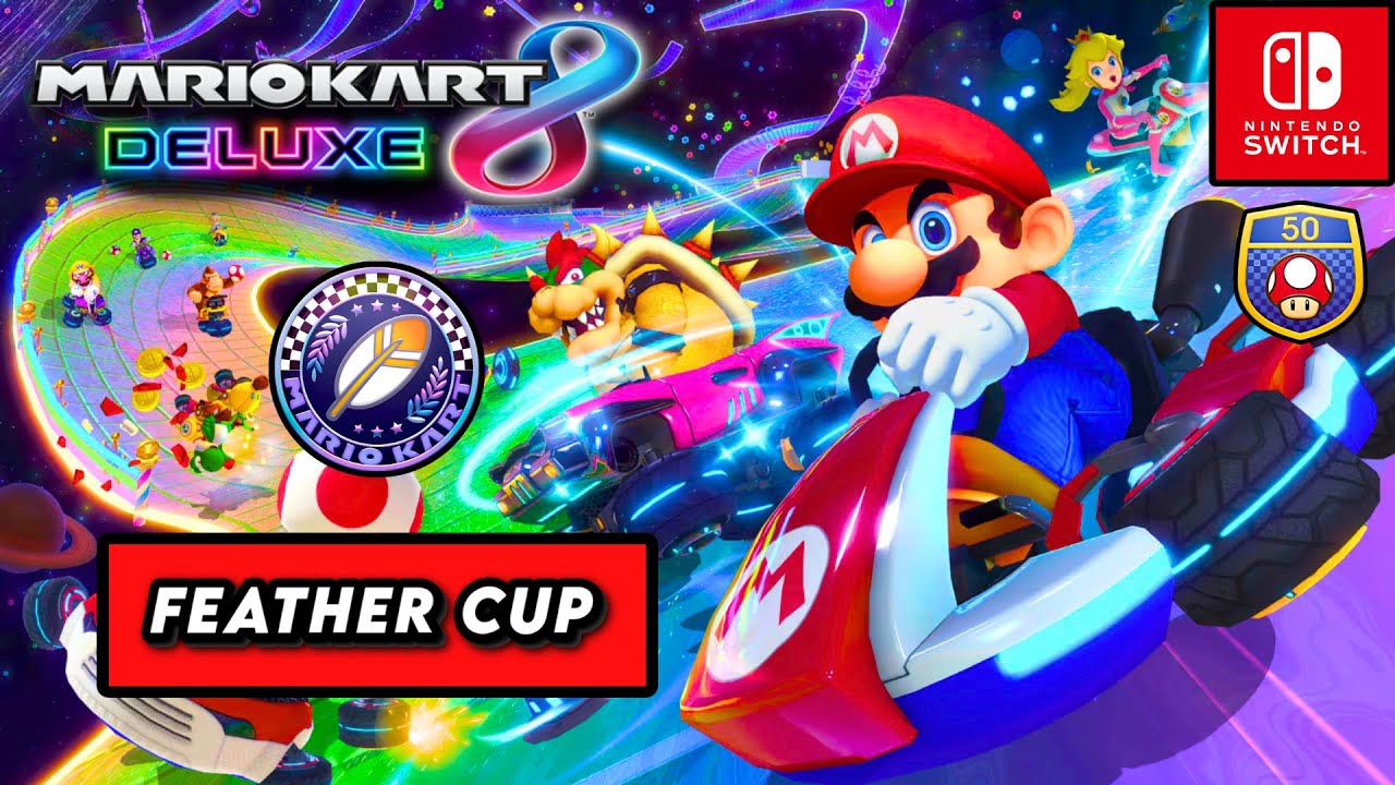 Mario Kart 8 Deluxe - Feather Cup (50cc) Full Walkthrough | Nintendo Switch Gameplay