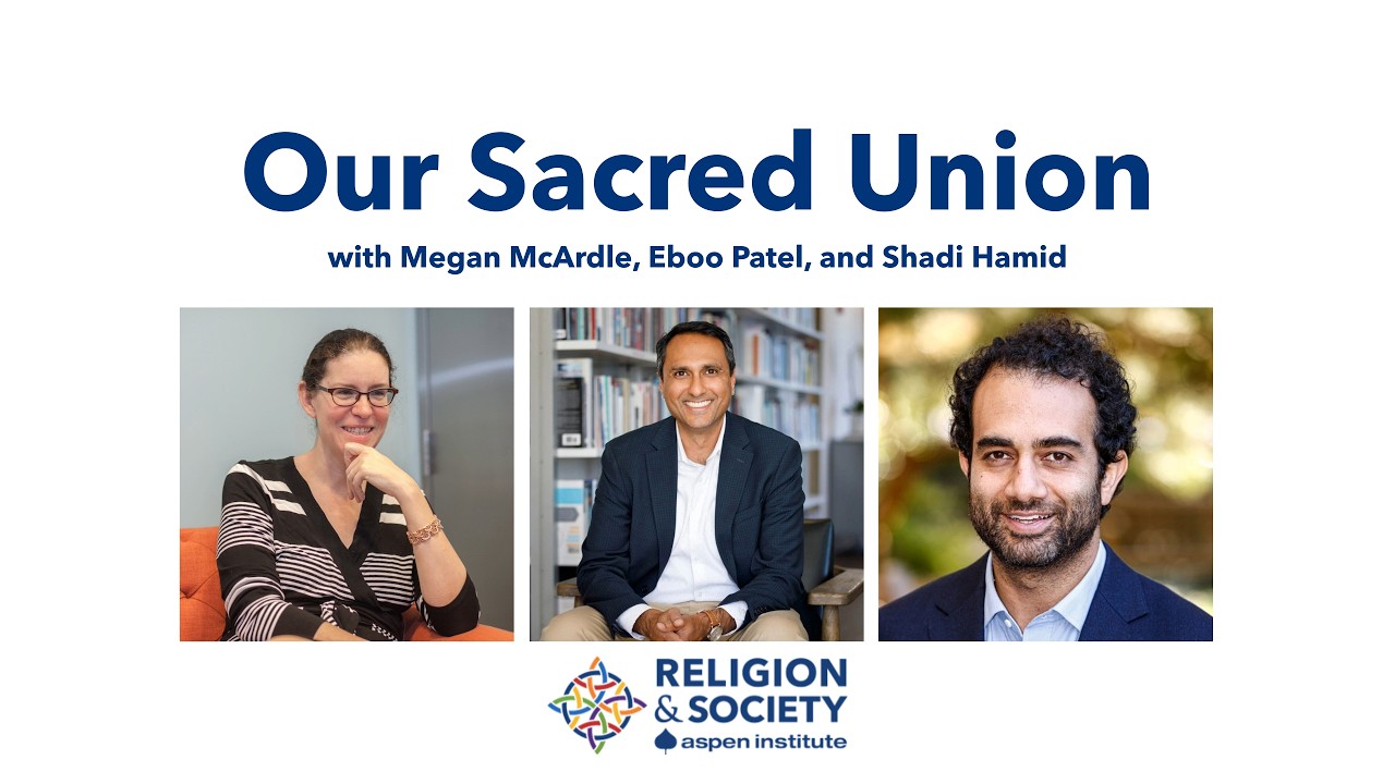 The day after this year’s State of the Union address, how can a deeper vision of public pluralism inform the way we think about populism, DEI on American campuses, and religious diversity? 250 years after the signing of the Declaration of Independence, how does American democracy get stronger again? Eboo Patel, founder and president of Interfaith America, and Washington Post columnists Megan McArdle and Shadi Hamid give a big-think assessment of religious pluralism and how democratic life calls on all of us to do our part.<br /><br />This event is organized by the Aspen Institute’s Religion & Society Program.