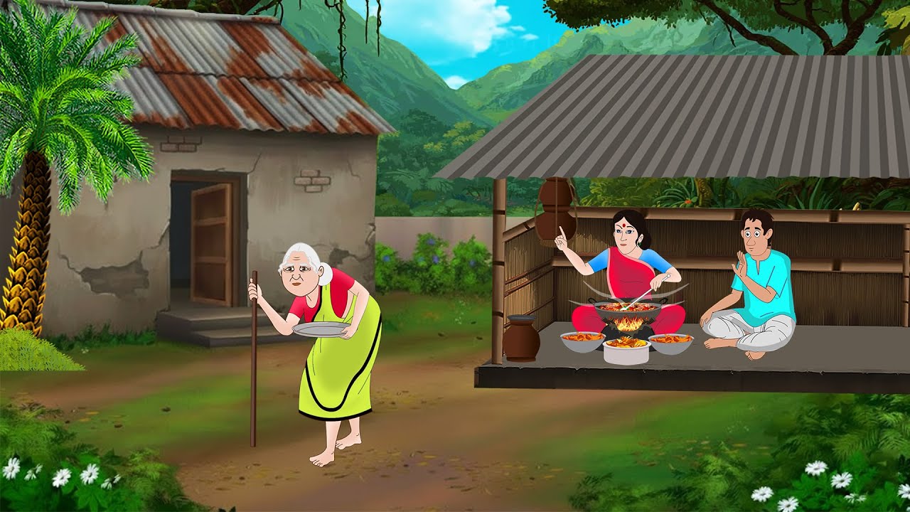 लालची पत्नी मांस पका रही है | Hindi Story | Hindi Kahani | Moral Stories | cartoon story