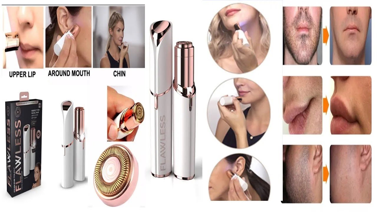 painless hair removal machine review flawless facial hair removal side