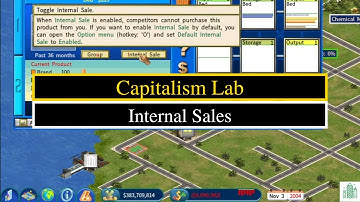 Capitalism Lab Tutorial: Internal Sales
