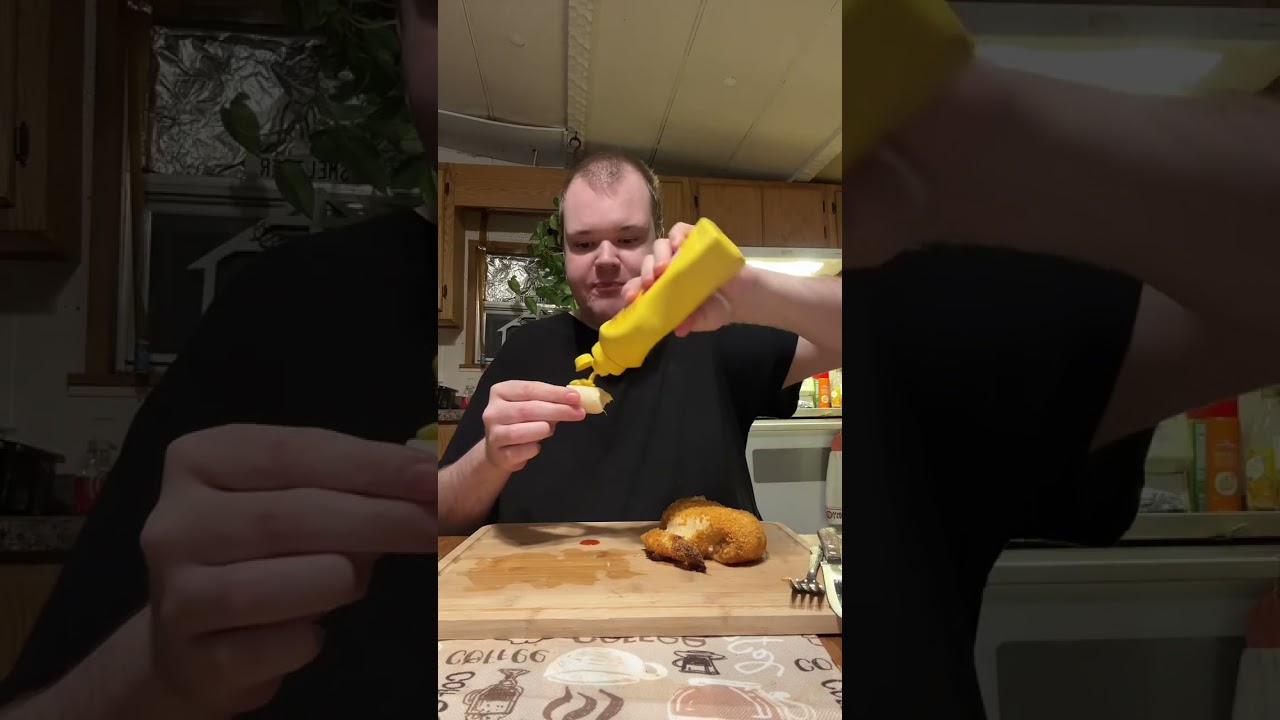 Watch me eat Shake ‘N Bake chicken breast and hearts of palm!