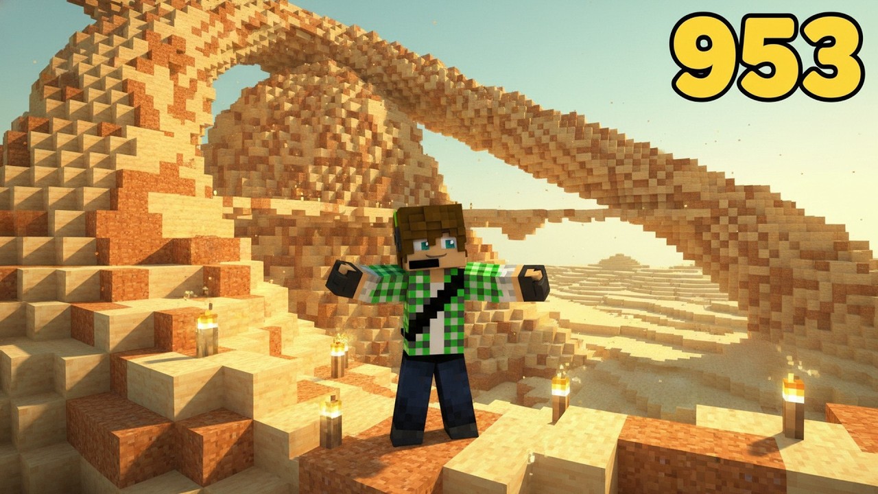 Minecraft ITA S6 E953 - Costruendo con la sandstone