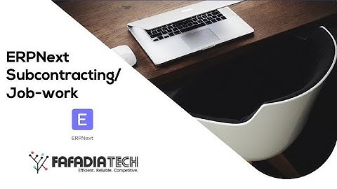 ERPNext Subcontracting Job Work