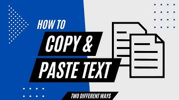 How to Copy and Paste Text Using Keyboard Shortcuts or Your Mouse - TWO EASY WAYS!