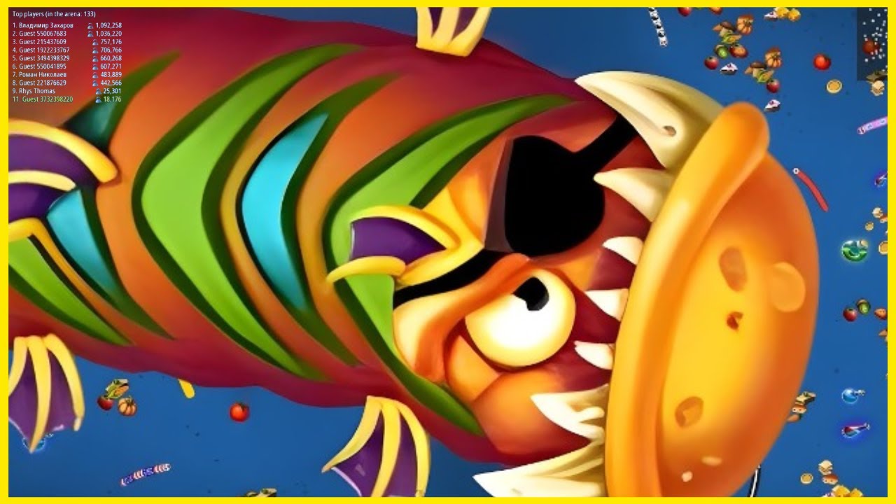 WormsZone.io 1,650,000+ Score Epic Worms Zone io Best Gameplay! #18