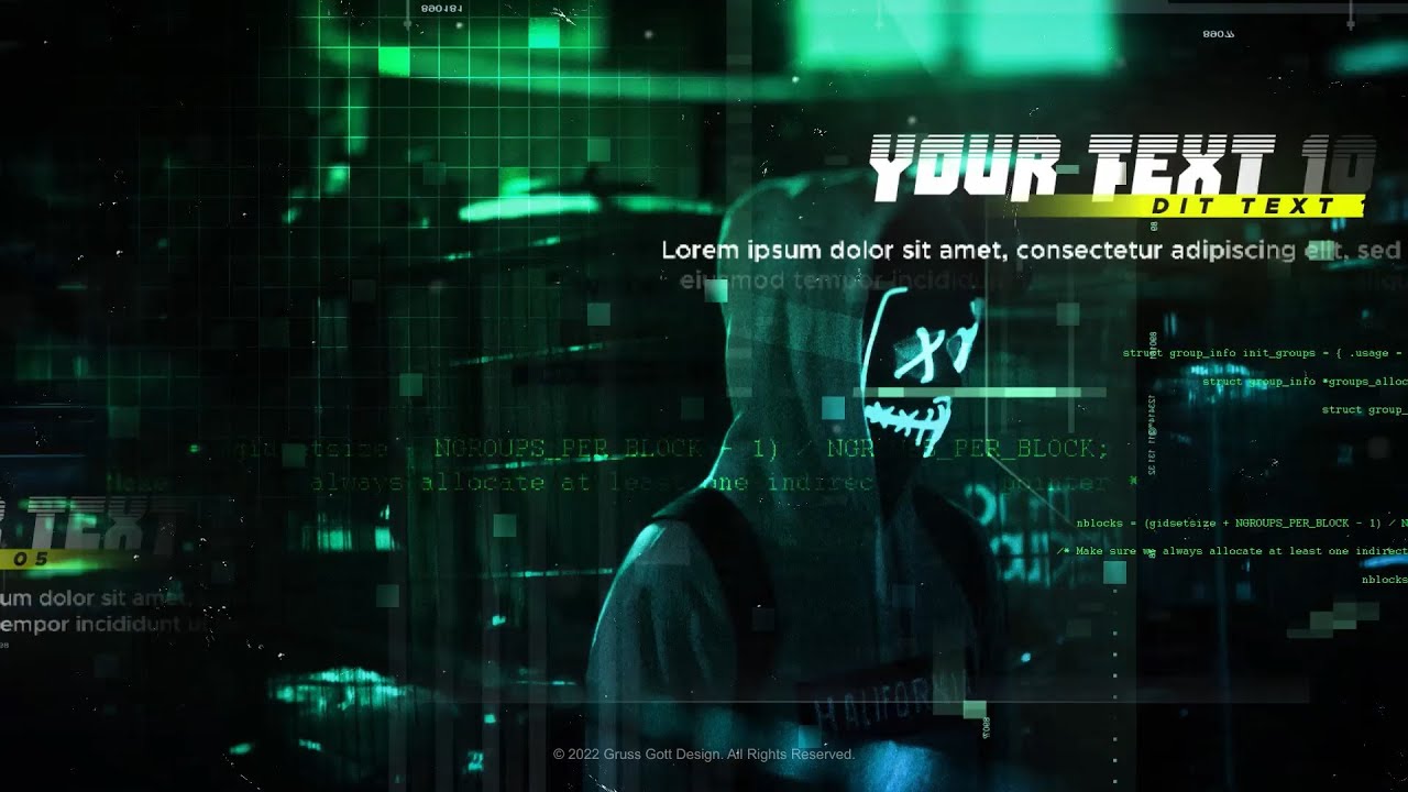 Futuristic Cyber Slideshow | Premiere pro | Free