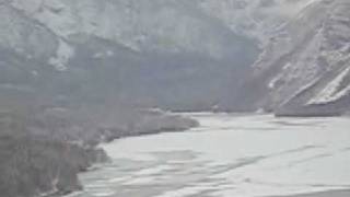 Ice On Lake Bohinj Slovenia