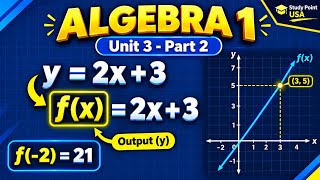 Algebra 1: Function Notation f(x) & Evaluating Functions | Unit 3 Part 2