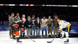 Ducks honor veterans on Military Appreciation Night