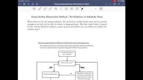 Math 109 — Section 5.1 - Gauss-Jordan Elimination - Other Solutions
