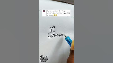 stylish name | Gurnoor | Calligraphy signature