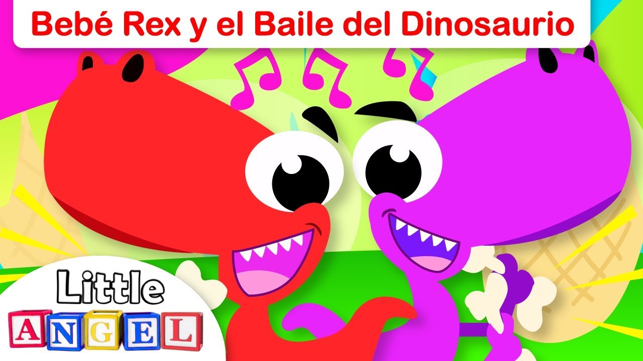 Bebé Rex y el Baile del Dinosaurio | Canciones Infantiles | Little Angel