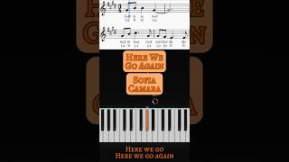 Sofia Camara - Here We Go Again Piano Cover #SofiaCamara #HereWeGoAgain #PianoShorts  #Tutorial
