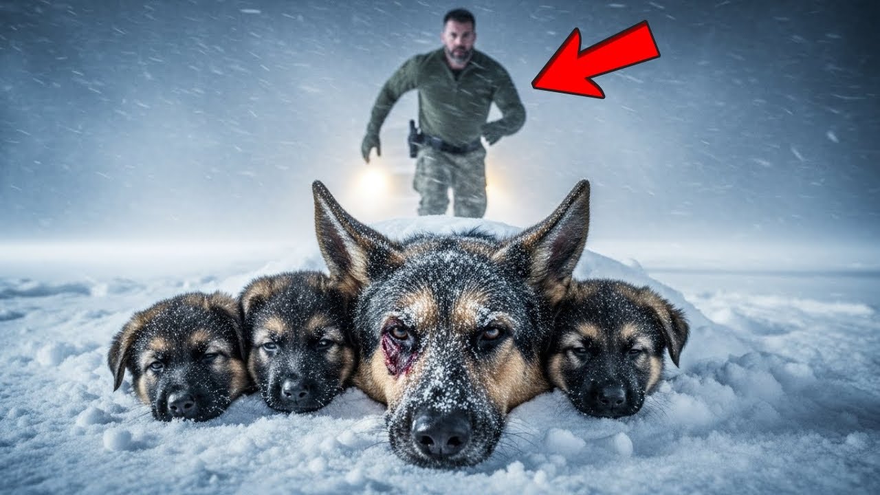 A Mother Dog and Her Three Puppies Were Buried Alive in Snow — Until a Navy SEAL Found Them