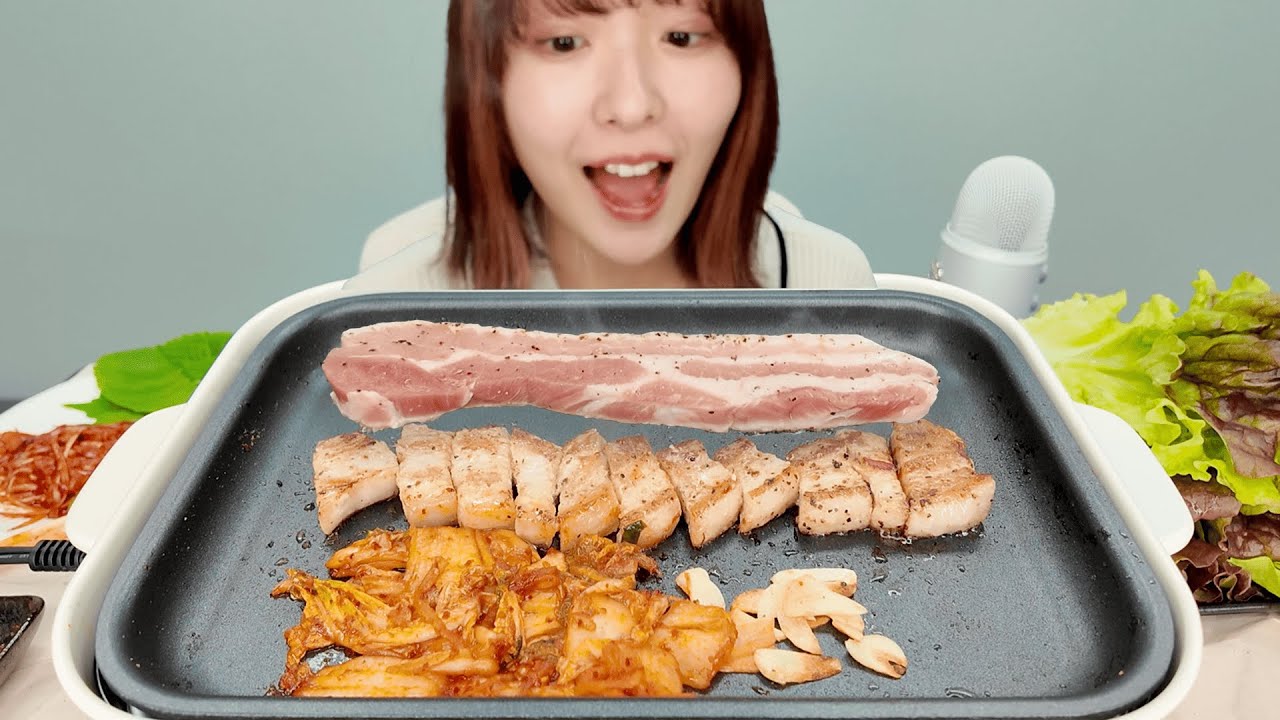 We had some authentic samgyeopsal at work and it was amazing