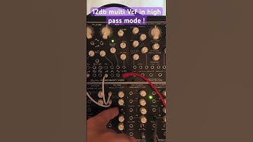 #radicalfrequenciesmodular #12dbmultivcf in high pass mode for a 146 bpm #psytrance
