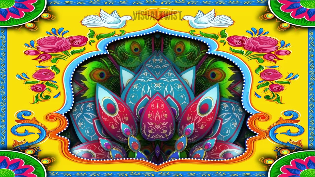 Peacock indian Art | Mapping | Loop | Wedding Mapping | Premium Loop