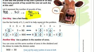 5th Grade Math Chapter 3 Lesson 4: Division Patterns