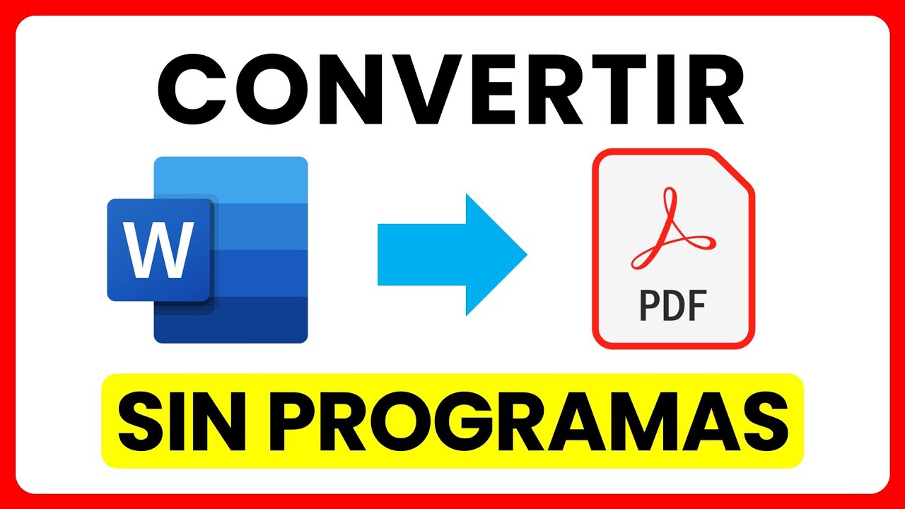 Cómo convertir Word a PDF: así funciona