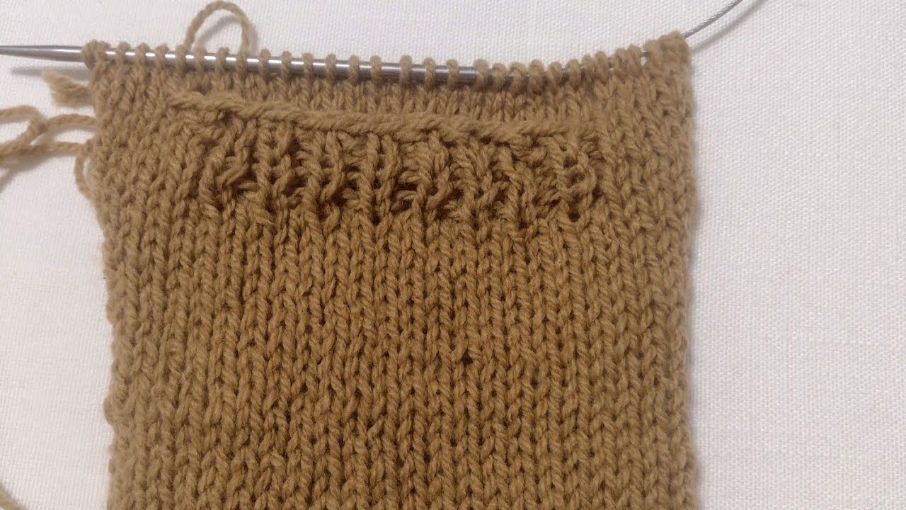 O metodă simplă pentru un buzunar tricotat #buzunartricotat