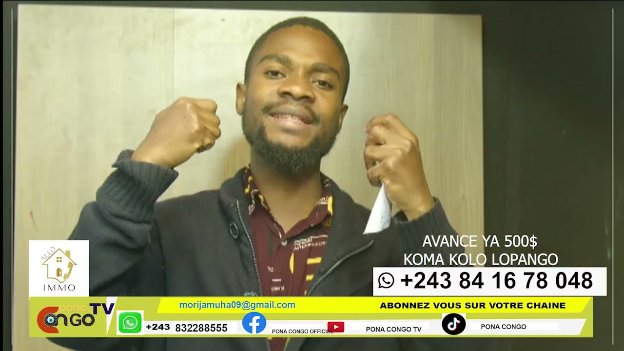 LOPANGO YA NIONGO 20m/20m A PARTIR YA 500$ YA ACOMPTE, NA MALUKU A 5 Minutes na Macadam