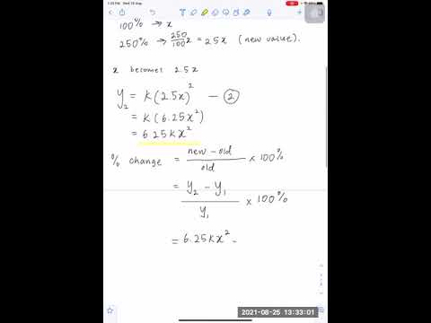 Direct Proportional leading to Percentage Change