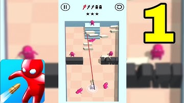 Bullet Man 3D - Gameplay Walkthrough Part 1 (iOS, Android)