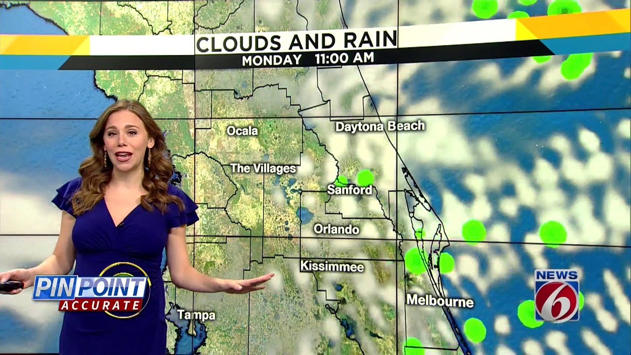 Low rain chances in Central Florida - YouTube