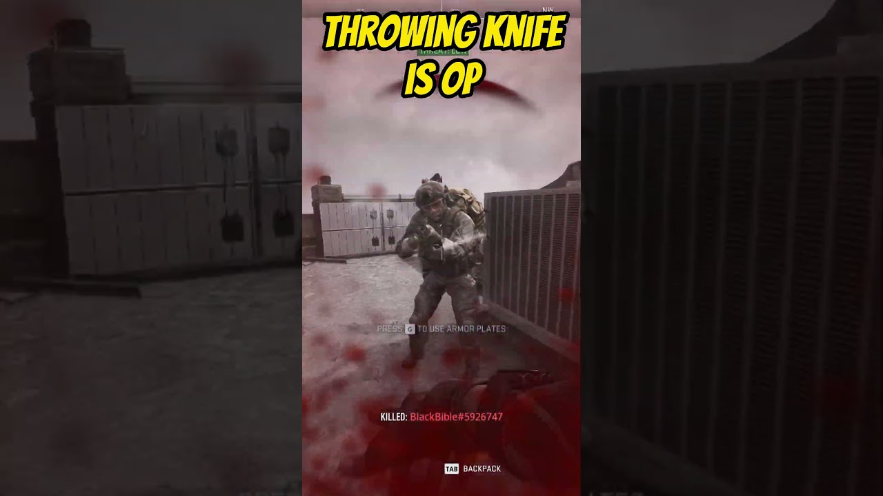 Throwing knife is OP 