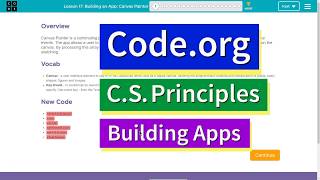 Famous Building an App Canvas Painter Lesson 17.1 Tutorial with Answers Code.org CS Principles Net Worth
