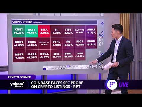 Cryptocurrencies down, Coinbase