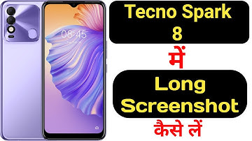How to take long screenshot on Tecno Spark 8 || Tecno Spark 8 me long screenshot kaise le ||