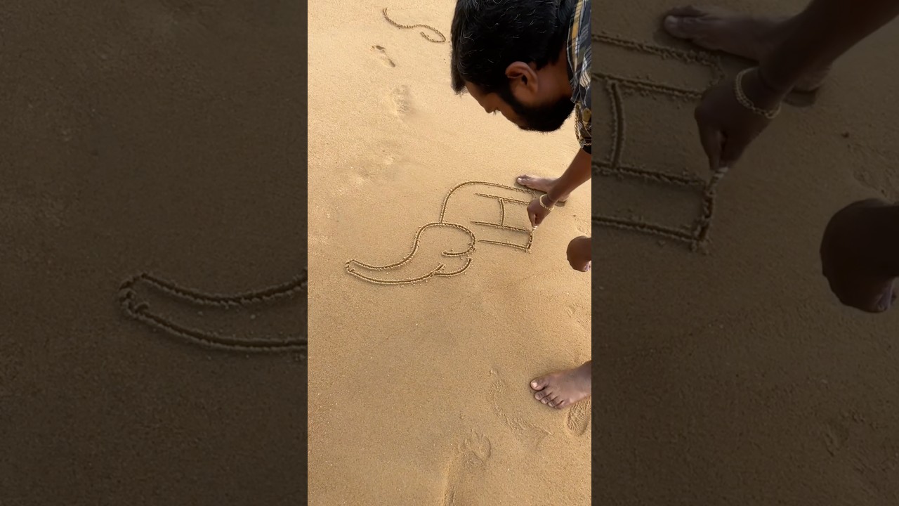 Draw an elephant using sh #art #shorts