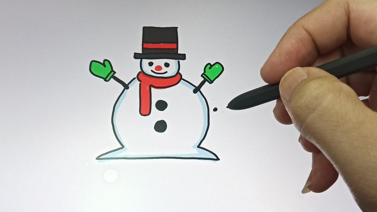 Drawing Frosty The Snowman 