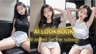 [4K Ai Art] Girl Sleeping On The Subway, #Lookbook #Aimbotfreefire