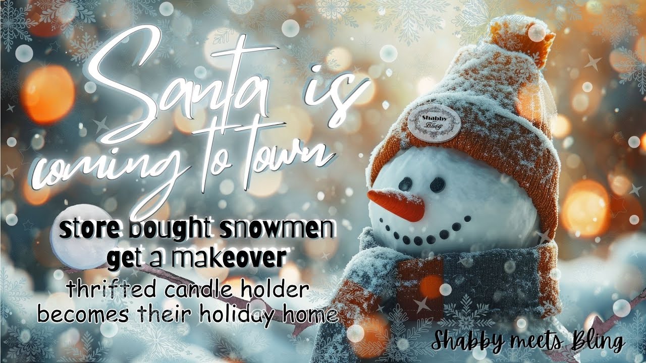 Снеговики и ледяной домик своими руками / Превращения из покупных и секонд-хендов / Санта едет в ...