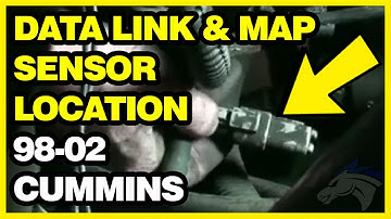Location of Data Link and Map Sensor Connection on 98-02 Dodge Cummins