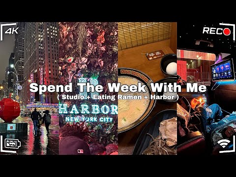 SPEND THE WEEK WITH ME!! *NYC EDITION*| going to the studio + harbor night club + eating ramen