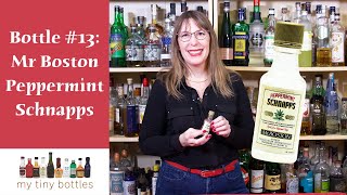 My Tiny Bottles Mr Boston Peppermint Schnapps - History In Mini Liquor Bottles